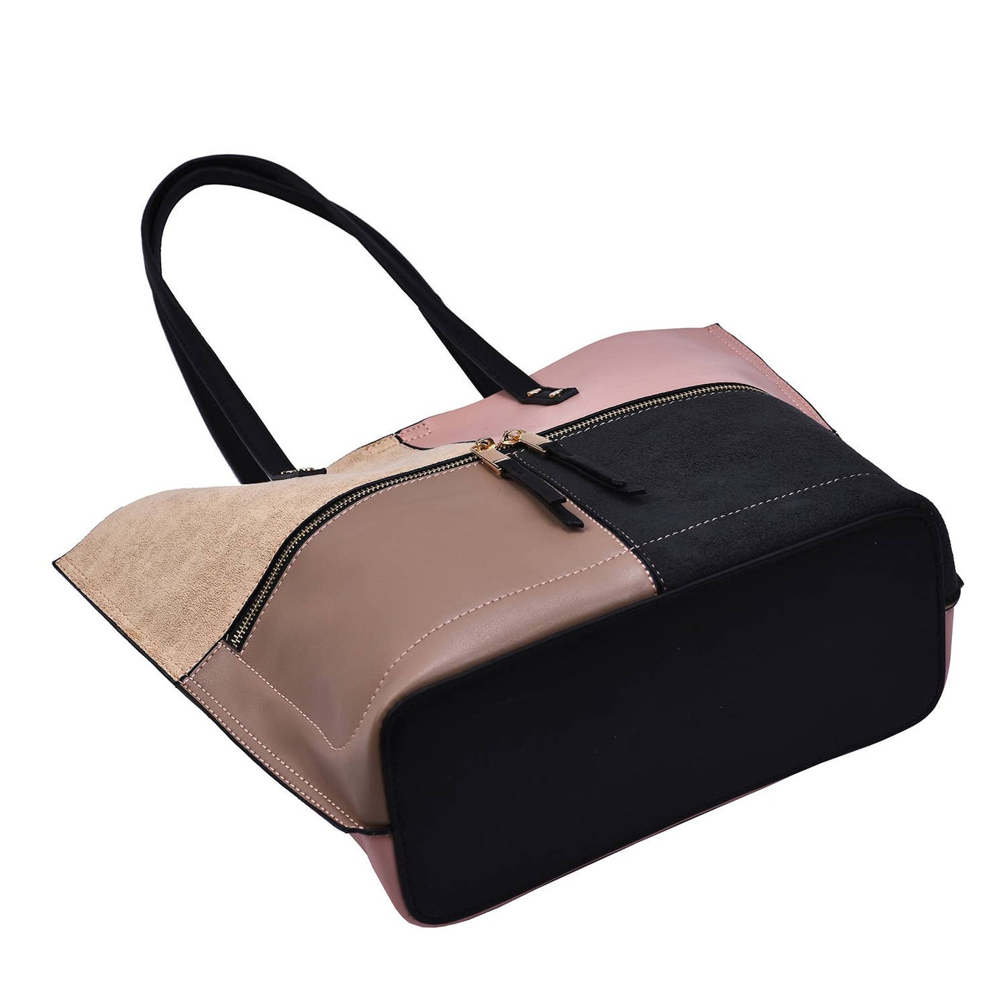 Mellow World - Selene 3 Compartment Tote: Wine Cognac