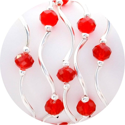 My Fun Colors - Fashion Stretch Bracelets Select from 91 Color Styles: True Red