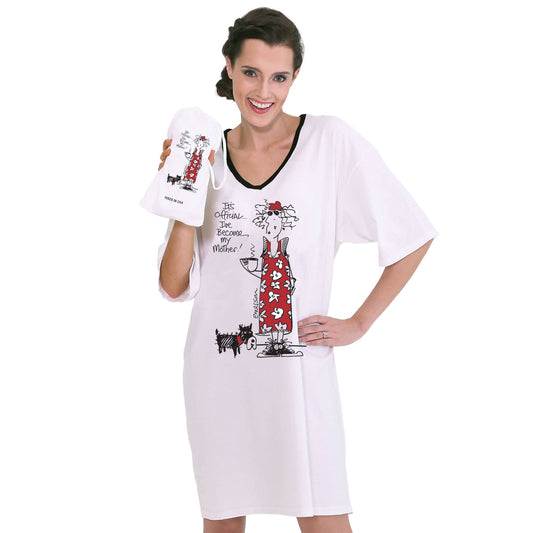 Emerson Street Clothing Co. - It's Official, I've Become My Mother, Nightshirt in a Bag