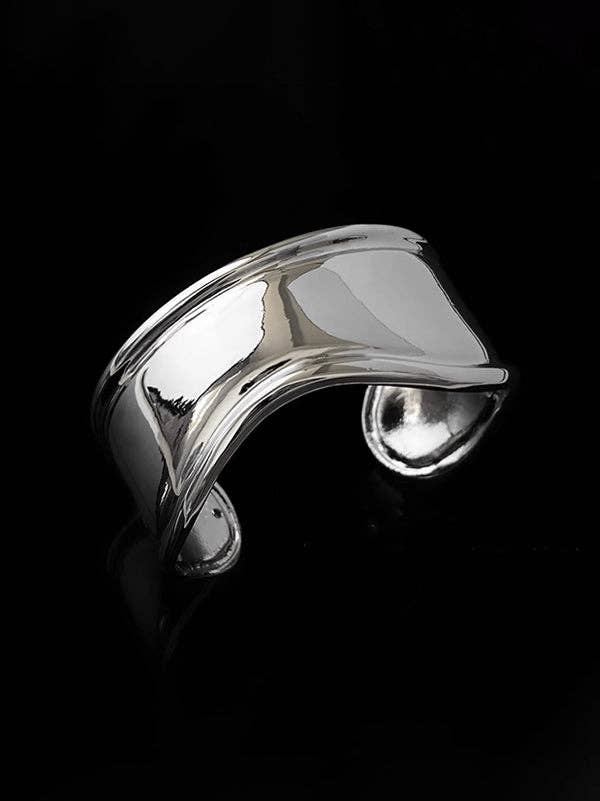 UZ Wholesale Store - Solid Color Irregularity Bracelet Accessories: Silver&Sliver / 1 PCS / 1 PCS