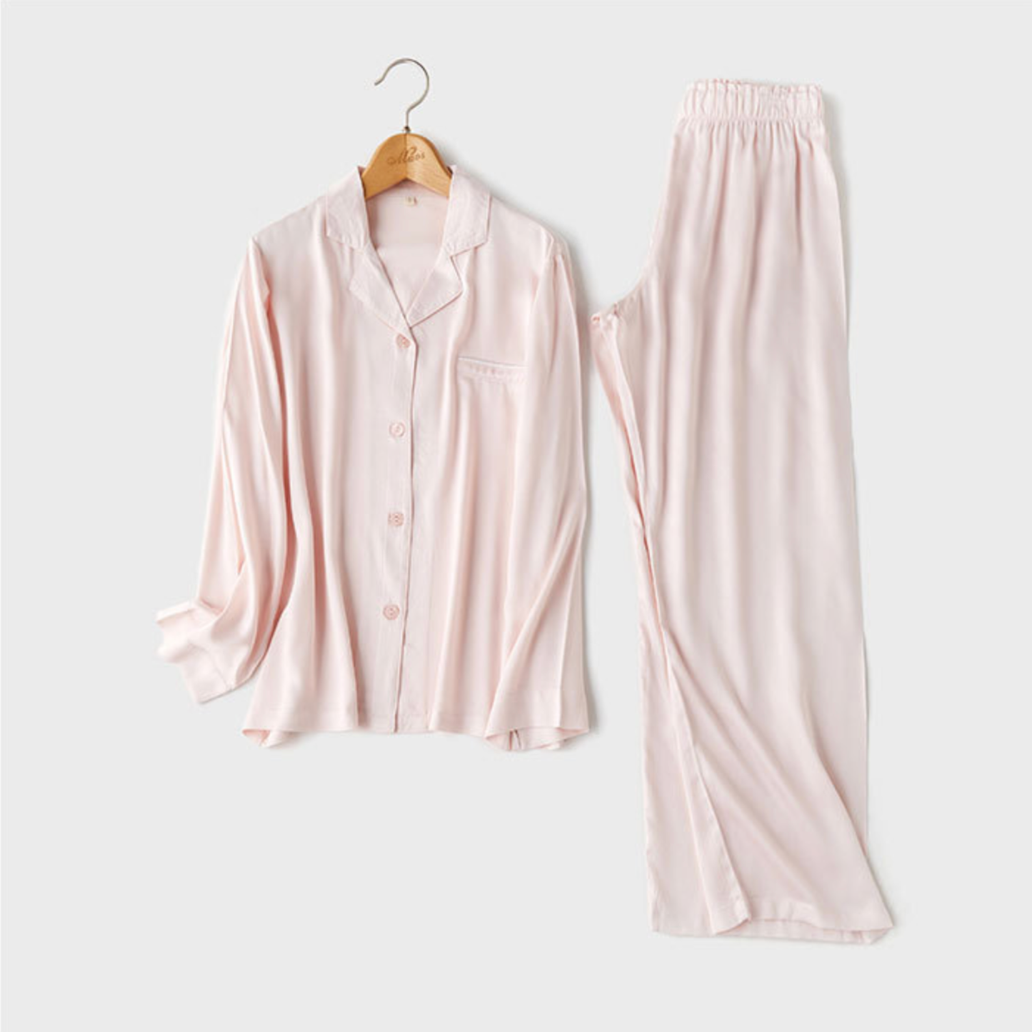 DrifWoo - Luxurious Everyday Women Pajama Set Ultimate Comfort & Style: Blush Pink / L