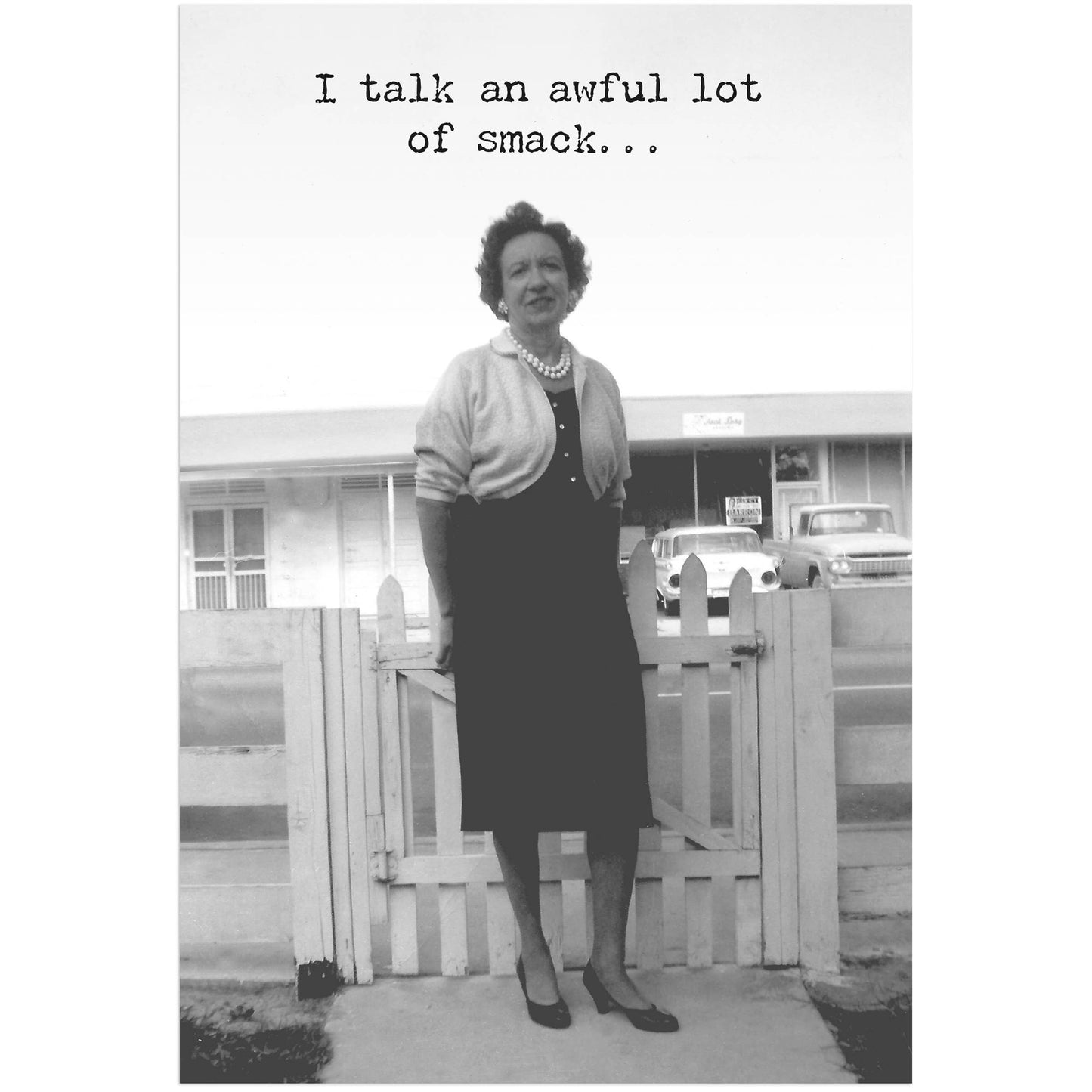 Primitives by Kathy - Talking Smack Greeting Card