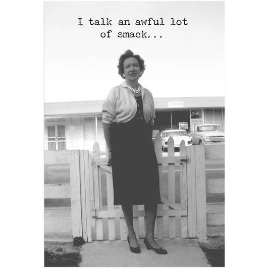 Primitives by Kathy - Talking Smack Greeting Card