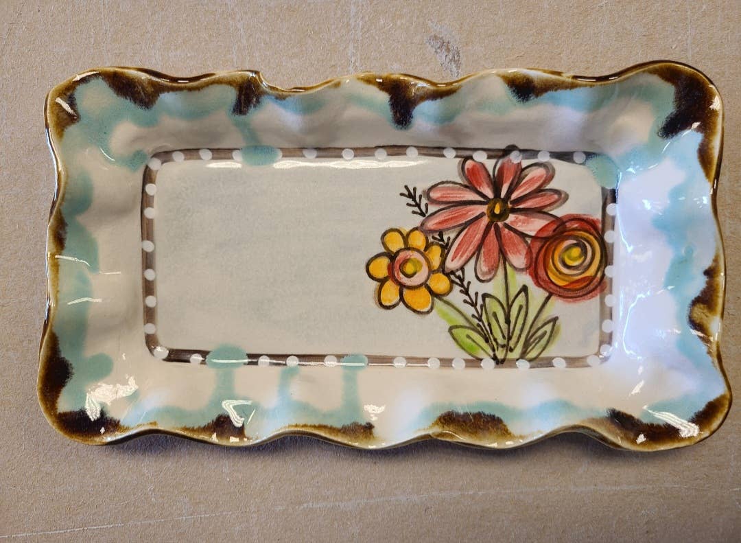 Heartfelt Traditions - Dessert Tray (Drip Flowers)