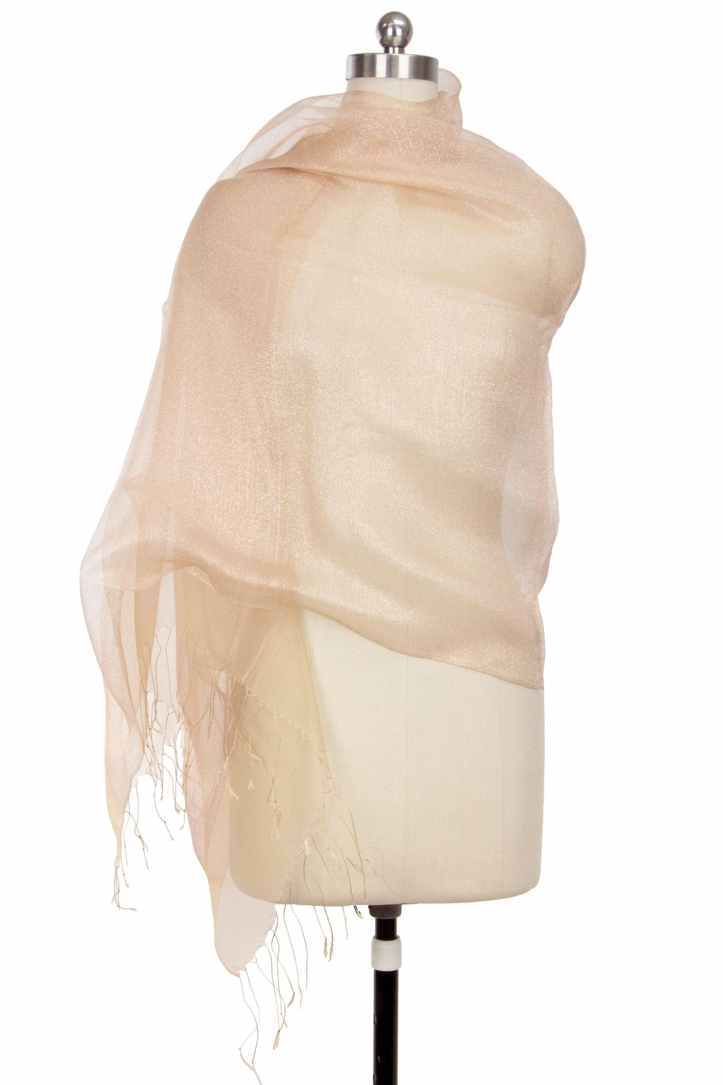 SAACHI - Glitz Silk Scarf: Black