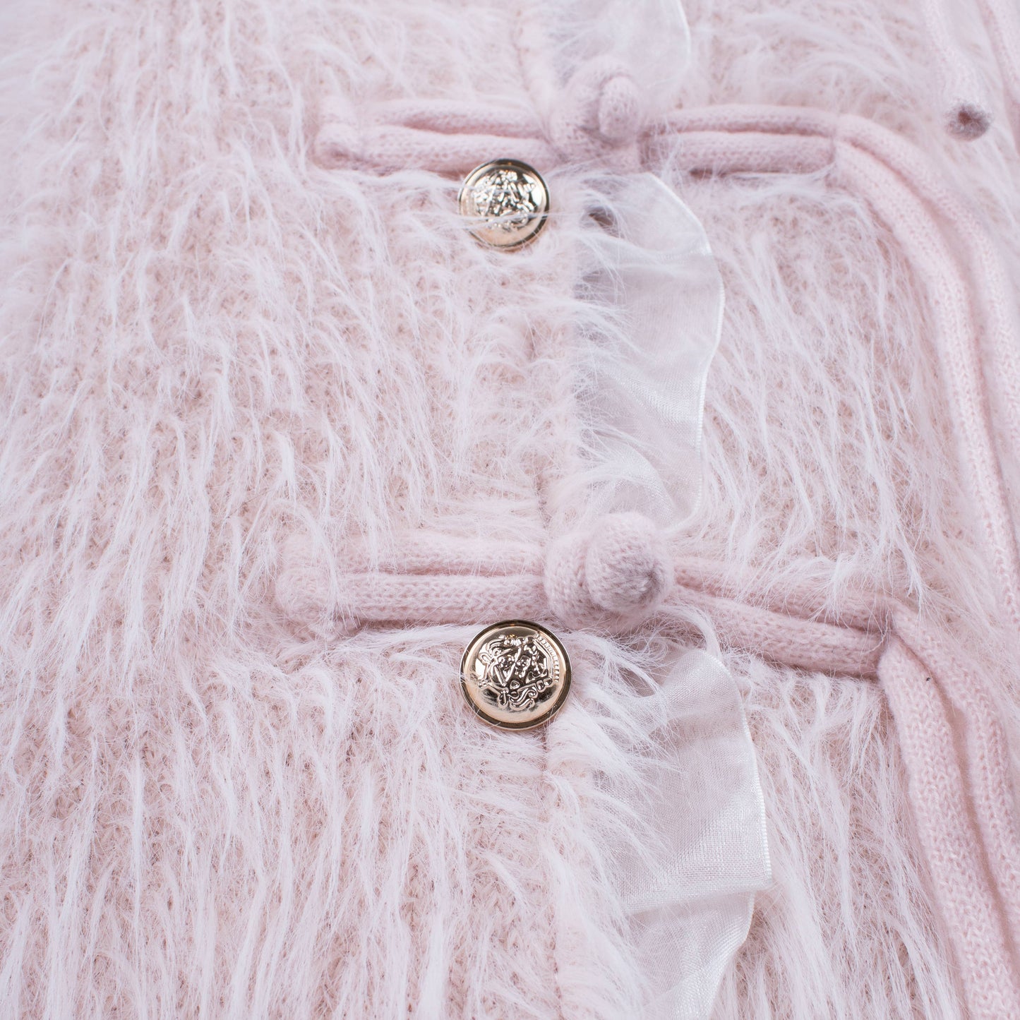 PEACH ACCESSORIES - Delicate and Dreamy Snow Petal Cardigan SK133: Blush