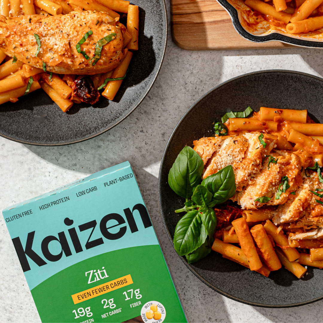 Kaizen Food Company - Ziti 6g Net Carb High Protein Pasta - Low Carb, Keto