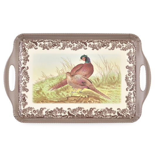 Portmeirion, Spode, Pimpernel, Nachtmann, Wrendale Designs - Spode Woodland Large Melamine Handled Tray: Melamine / Woodland