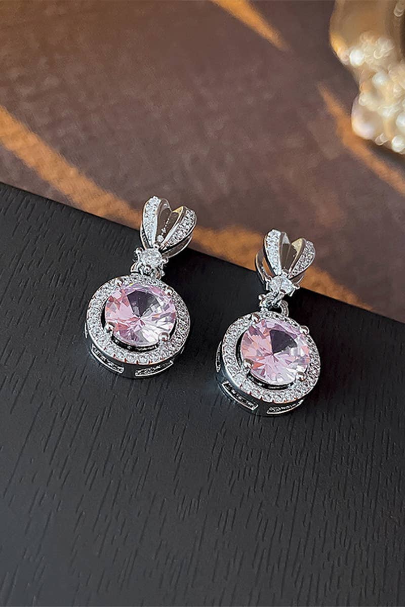 ACCITY - BEADS DECKED ROUND DANGLE EARRINGS_CWAJE0319: GOLD / (OS) 1