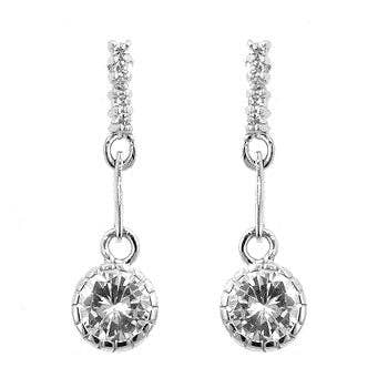 JGoodin - Simple Cubic Zirconia Drop Earrings