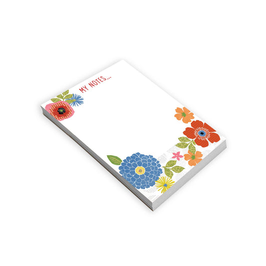 GINA B DESIGNS - Memo Pad - Patterned Flowers