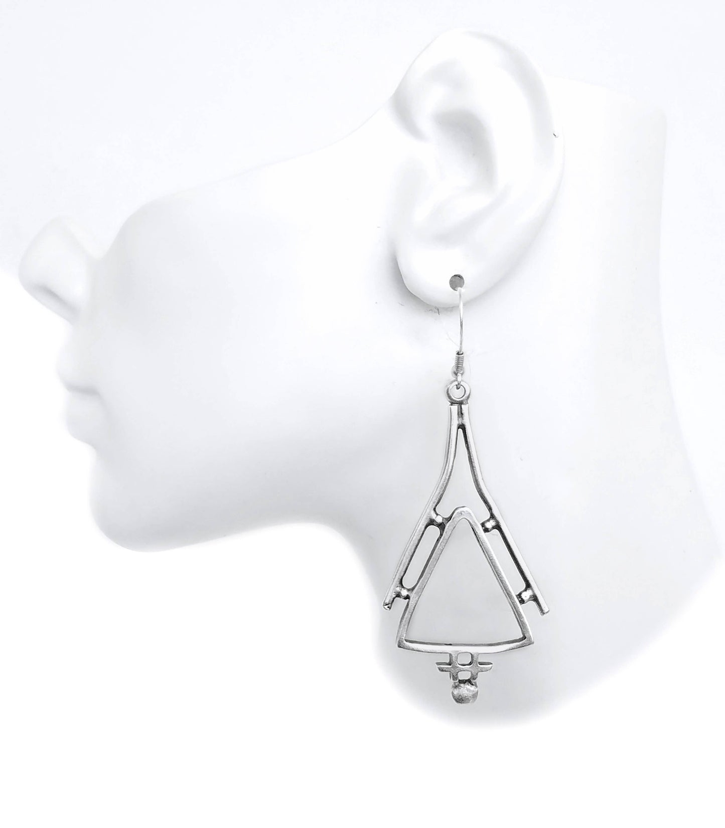 Chanour - Handmade Pewter Earrings - KU116