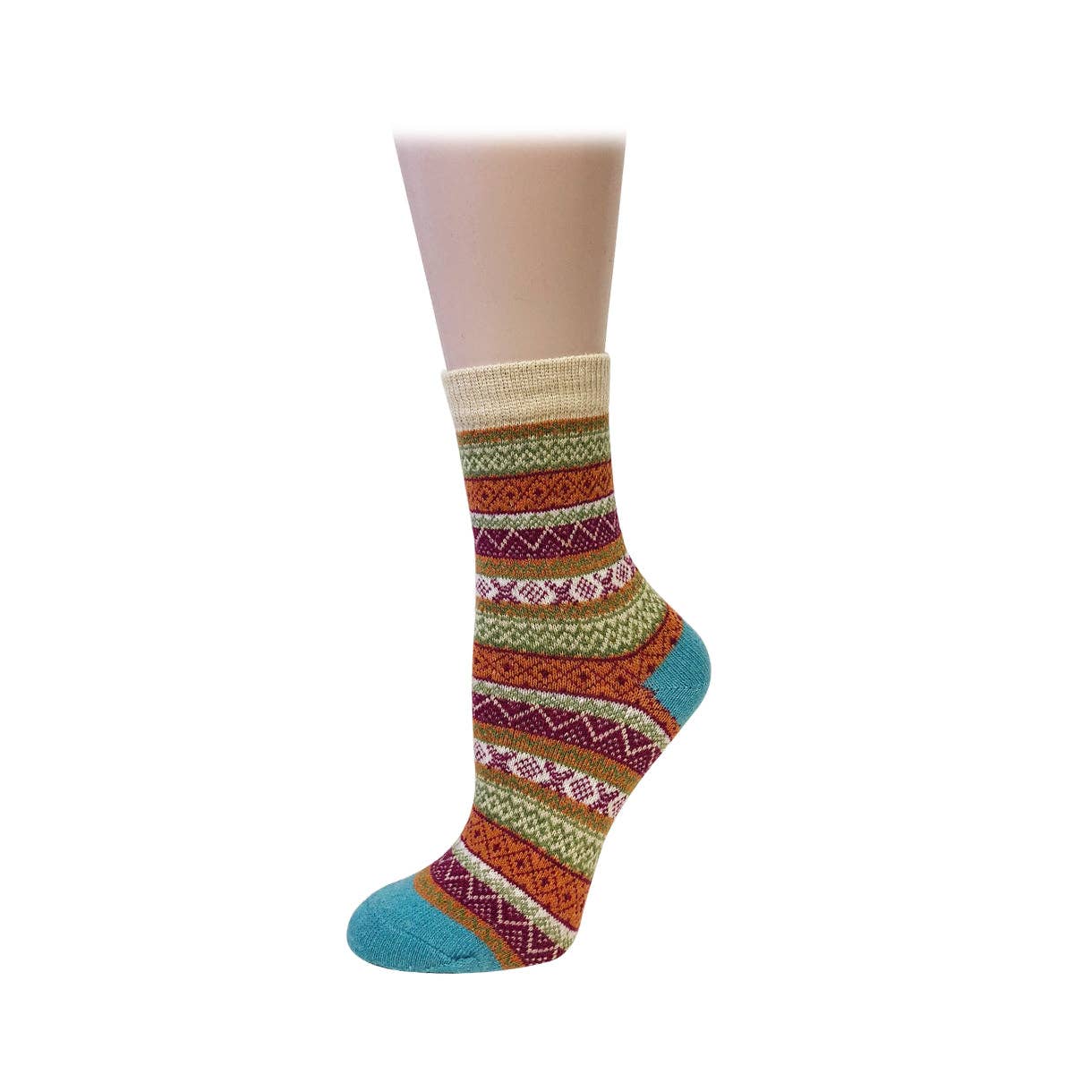 Wrapables.com - Wrapables Women's Thick Winter Warm Wool Socks (Set of 5): Boho