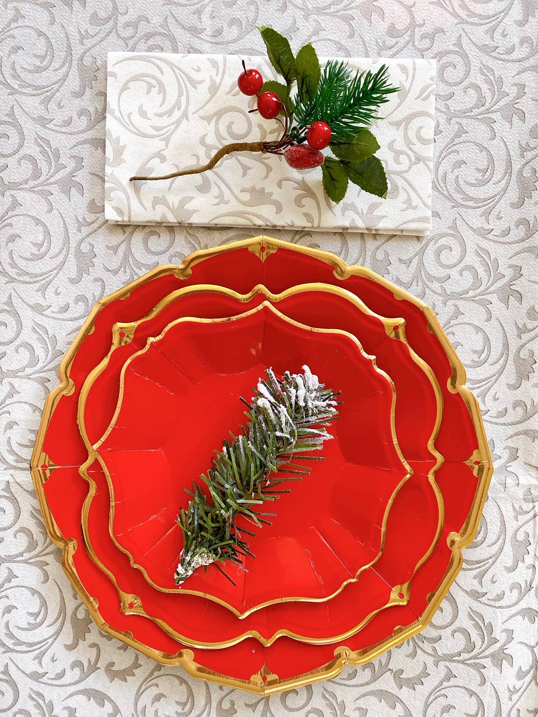 Eid Creations - 8 Ruby Lunch Plates