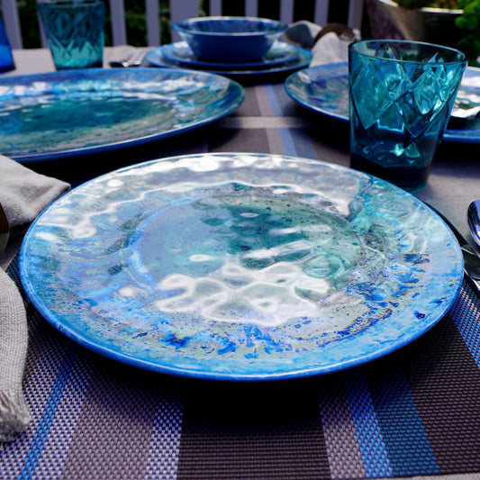 Certified International - Radiance Teal Melamine Dinner Plate 11 in