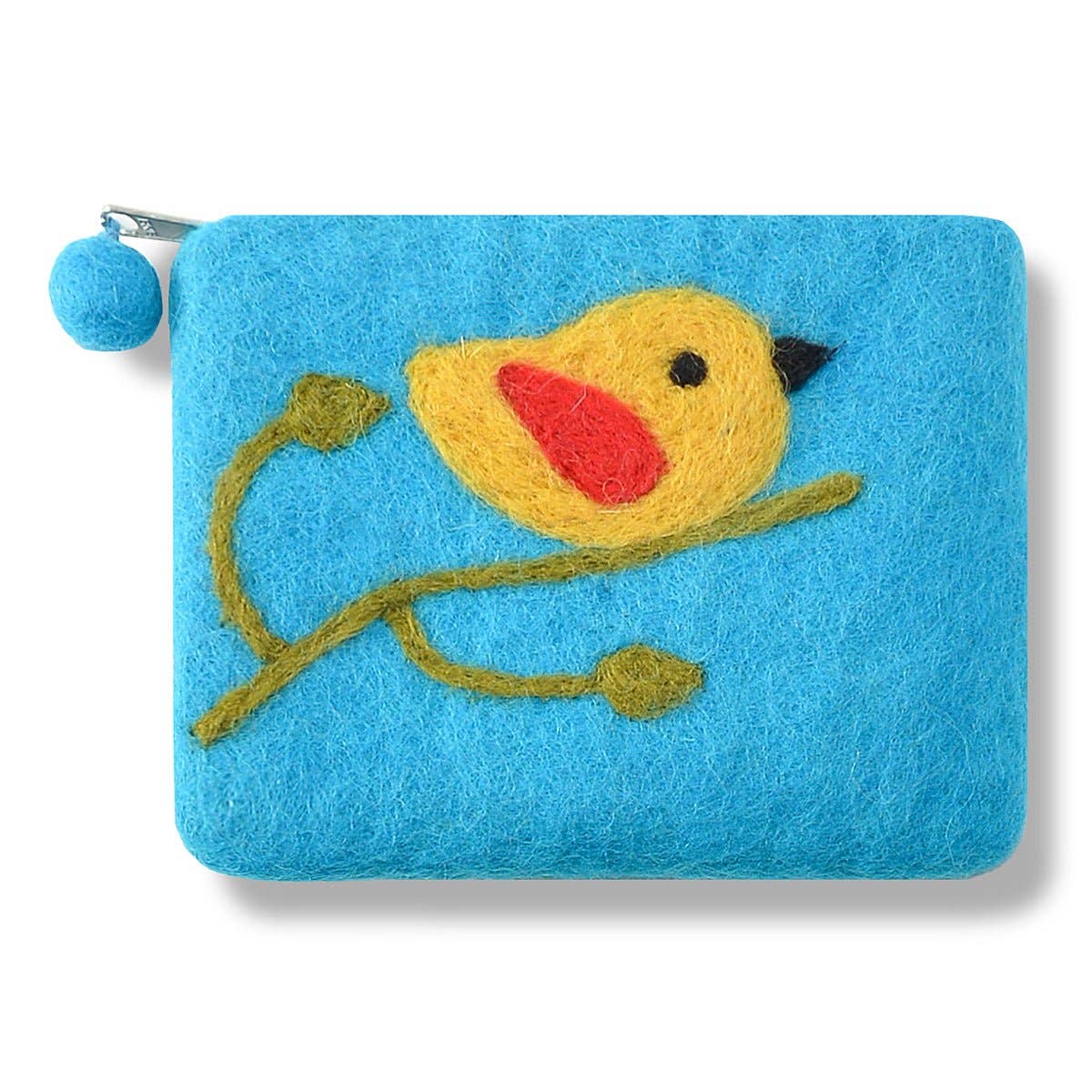 BNB Crafts Inc. - One Bird Design Coin Purse: Turquoise