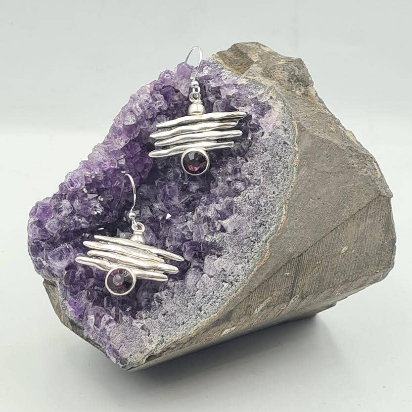 Volare - Solar Spike Earrings: Cobalt