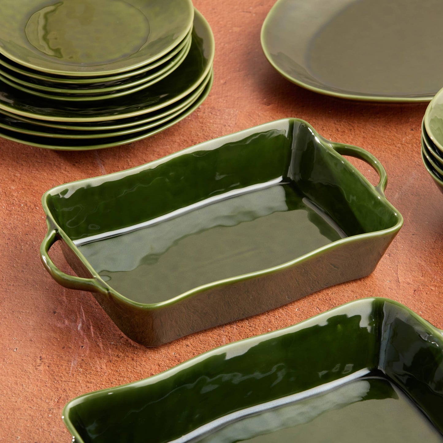 Certified International - Harvest Fields Medium Rectangular Baker 14x 8.75x2.75in