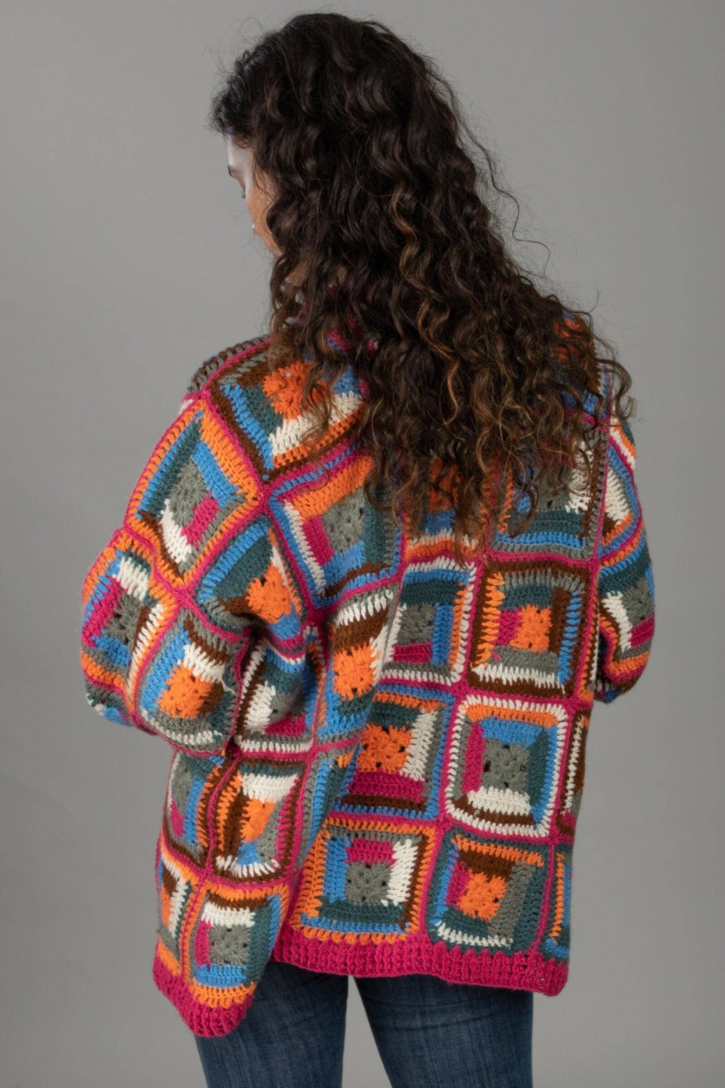 SAACHI - Marrakesh Crochet Short Jacket: Blue Combo