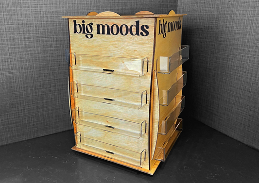 Big Moods - 48 Count Spinner Sticker Stand Display