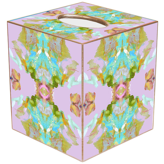 Marye-Kelley - TB7913LP-Stained Glass Lavender by Laura Park Tissue Box : Paper Mache