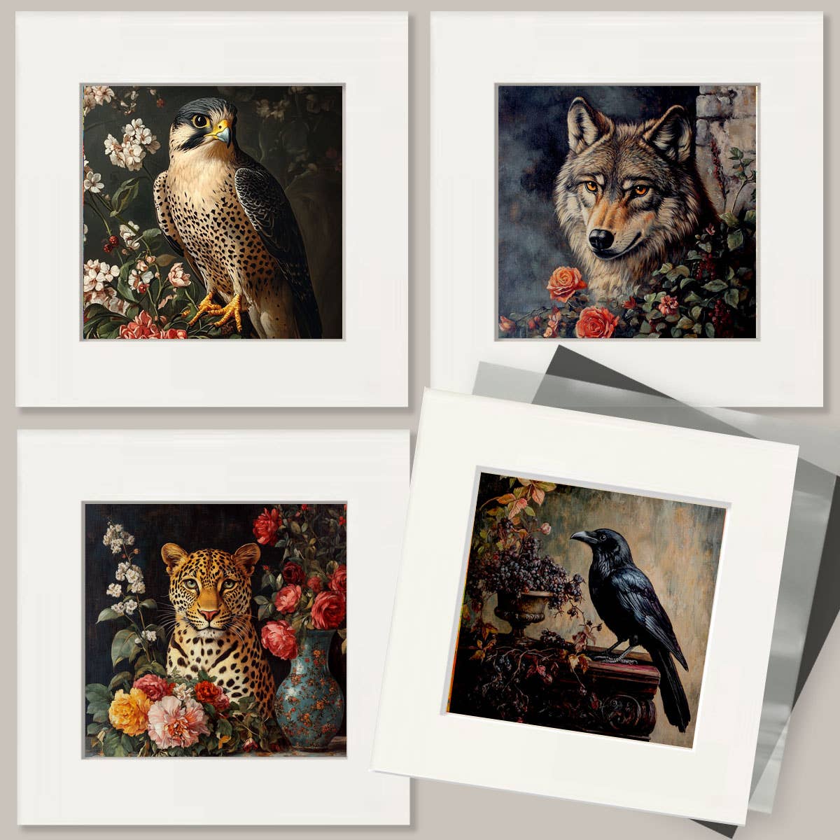Mowbi - Vintage Hamster - Animal Still Life Wall Art Prints – 8″x10″ Artwork for 11″x14″ Frame