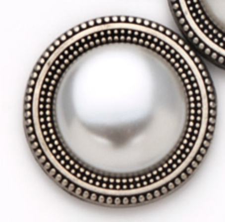 MagneButton - Pearl White HIGH dome Magnet Button Pin Set