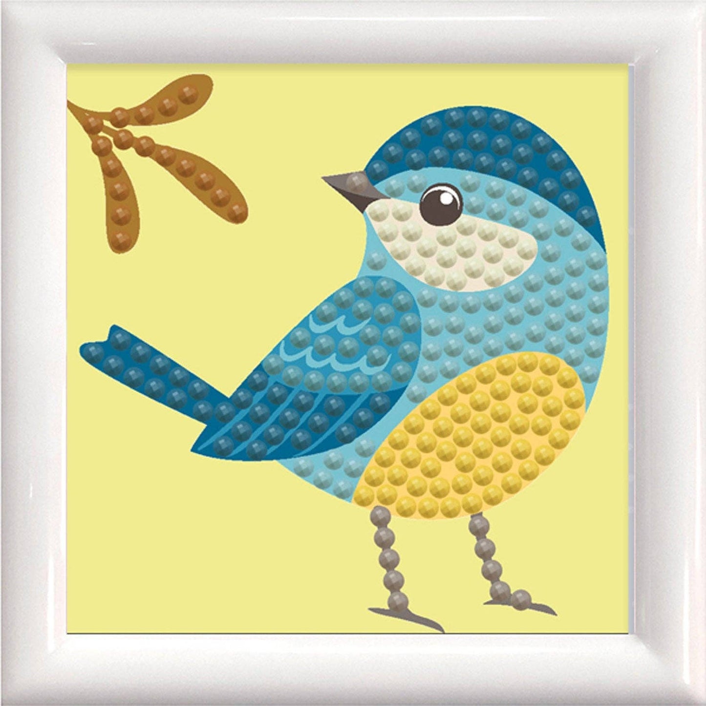 DIAMOND DOTZ® - Diamond Dotz Tweet with Frame - 3.0" x 3.0"