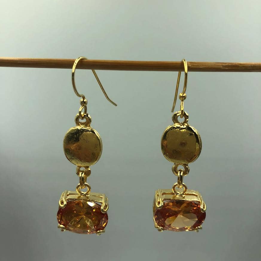 Volare - 5912G cubic zirconia Drop earrings: Clear