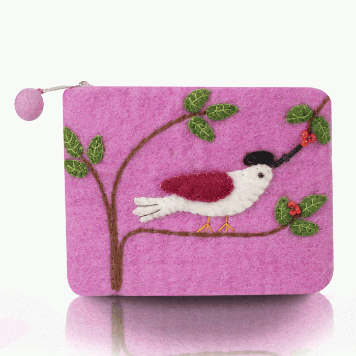 BNB Crafts Inc. - Bird on the Branch Theme Coin Purse: Purple