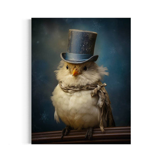 Salty Alyce - Gentleman Bird Vintage Portrait Wall Art  39AS