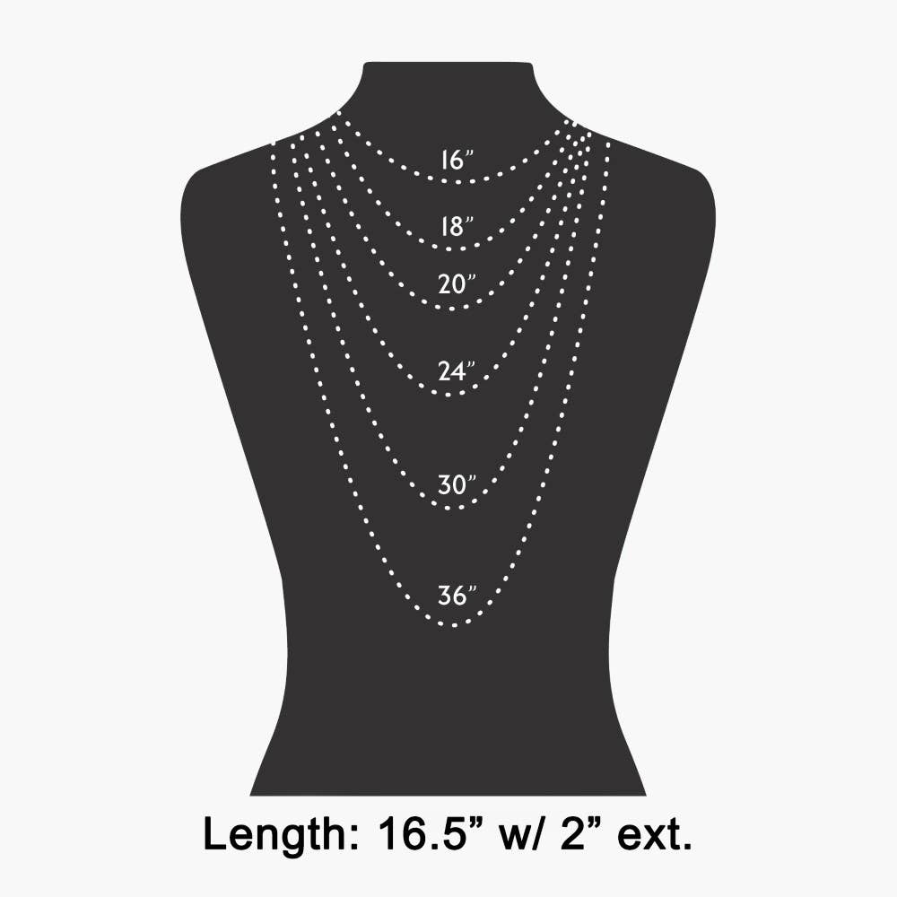 The Looks by Fame Accessories - Faceted Square Stone Pendant Necklace Set: MOP