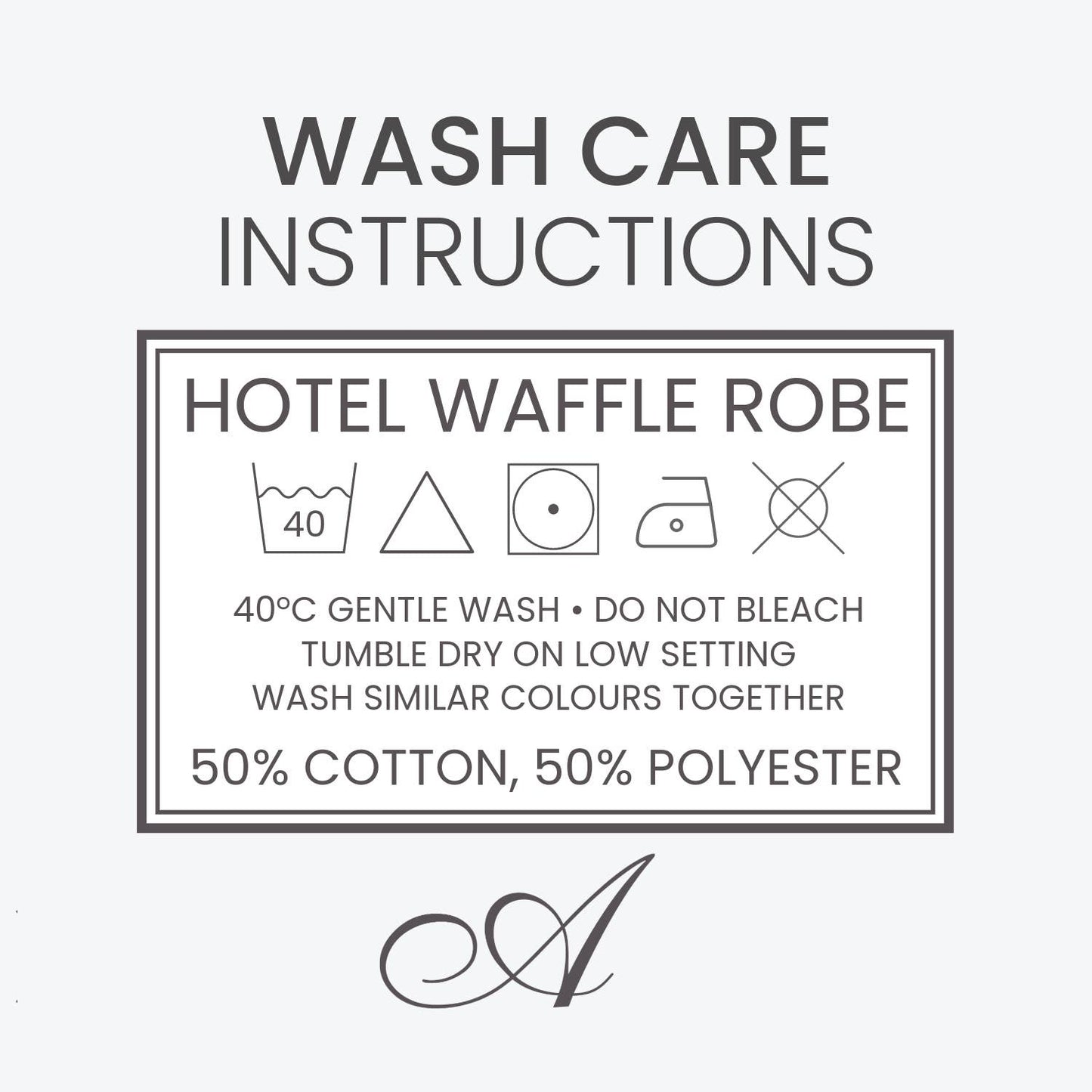 Allure Bath Fashions - Unisex Lightweight Waffle Bathrobe, Spa Dressing Gown Kimono: White / S/M