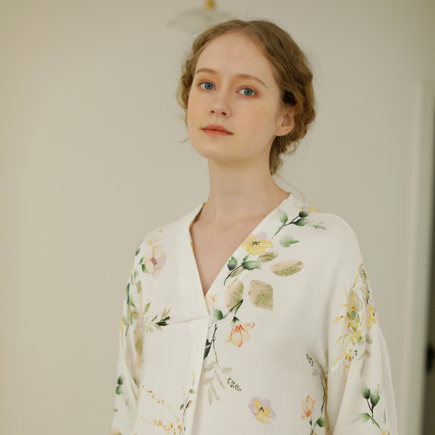 DrifWoo - Floral Pajamas Set Fashion Sleepwear Women Comfy PJS: L