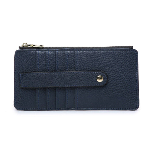 MiMi Wholesale - WL1889 Saige Slim Card Holder Wallet: Navy