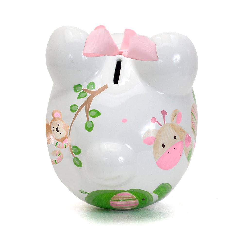 Child To Cherish® - Pink Tropical Punch Large Piggy Bank
