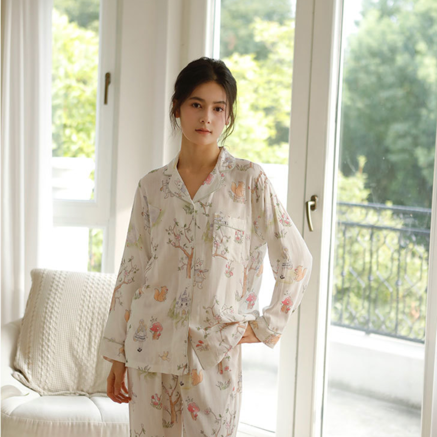 DrifWoo - Spring Breeze Pajama Set – Soft, Breathable & Relaxed Fit: S