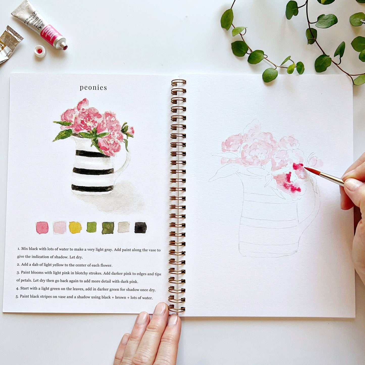 emily lex studio - Bouquets watercolor workbook presale
