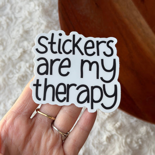 Big Moods - Stickers Are My Therapy Text Snarky Sticker