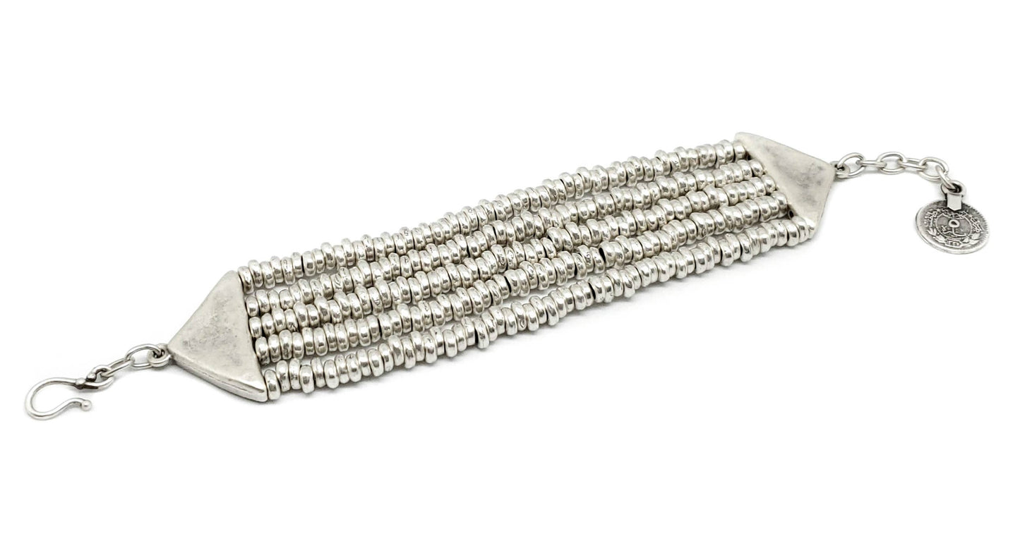 Chanour - Handmade Pewter Bracelet - SLVR2003