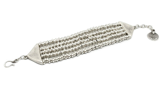 Chanour - Handmade Pewter Bracelet - SLVR2003