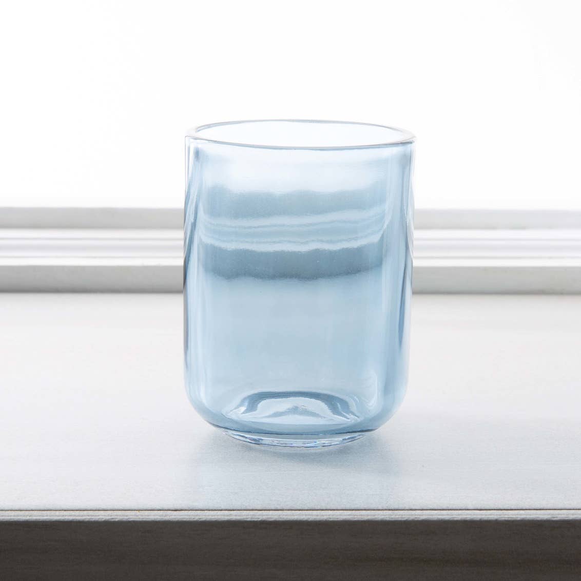 Moda at Home Enterprises, Ltd - Jasper Tumbler Glass: Blue W/ Gold