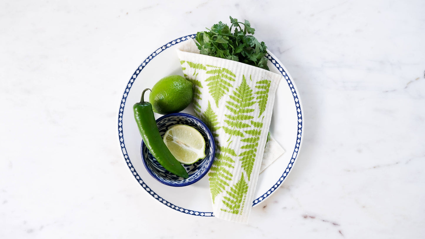 Jangneus - Swedish Dishcloth - Fern - Green