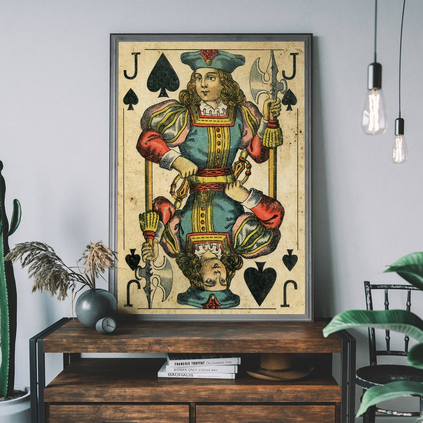 Ink & Drop - Vintage Playing Card Print - Jack of Spades: 11 ¾ x 15 ¾ in | 30x40 cm / Matte
