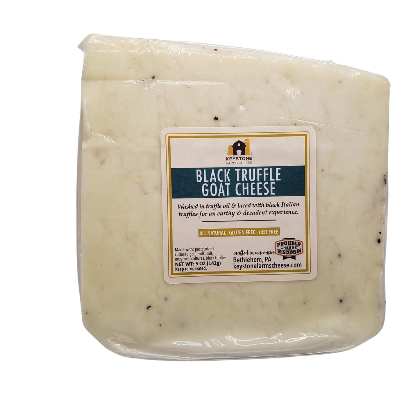 Keystone Farms Cheese - Black Truffle Goat