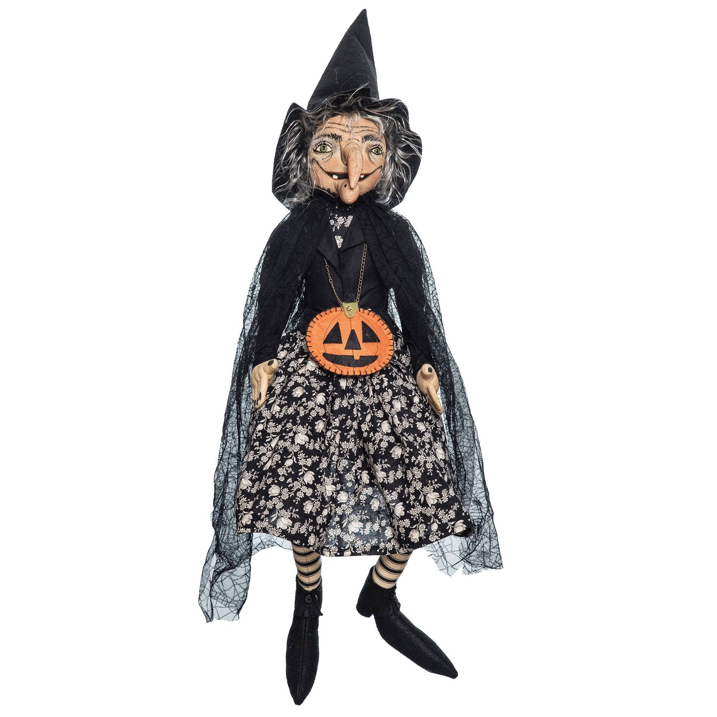 C&F Home - Hazel Witch Gathered Traditions Art Doll