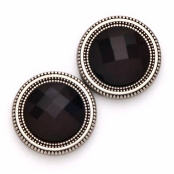 MagneButton - Jumbo Black Crystal