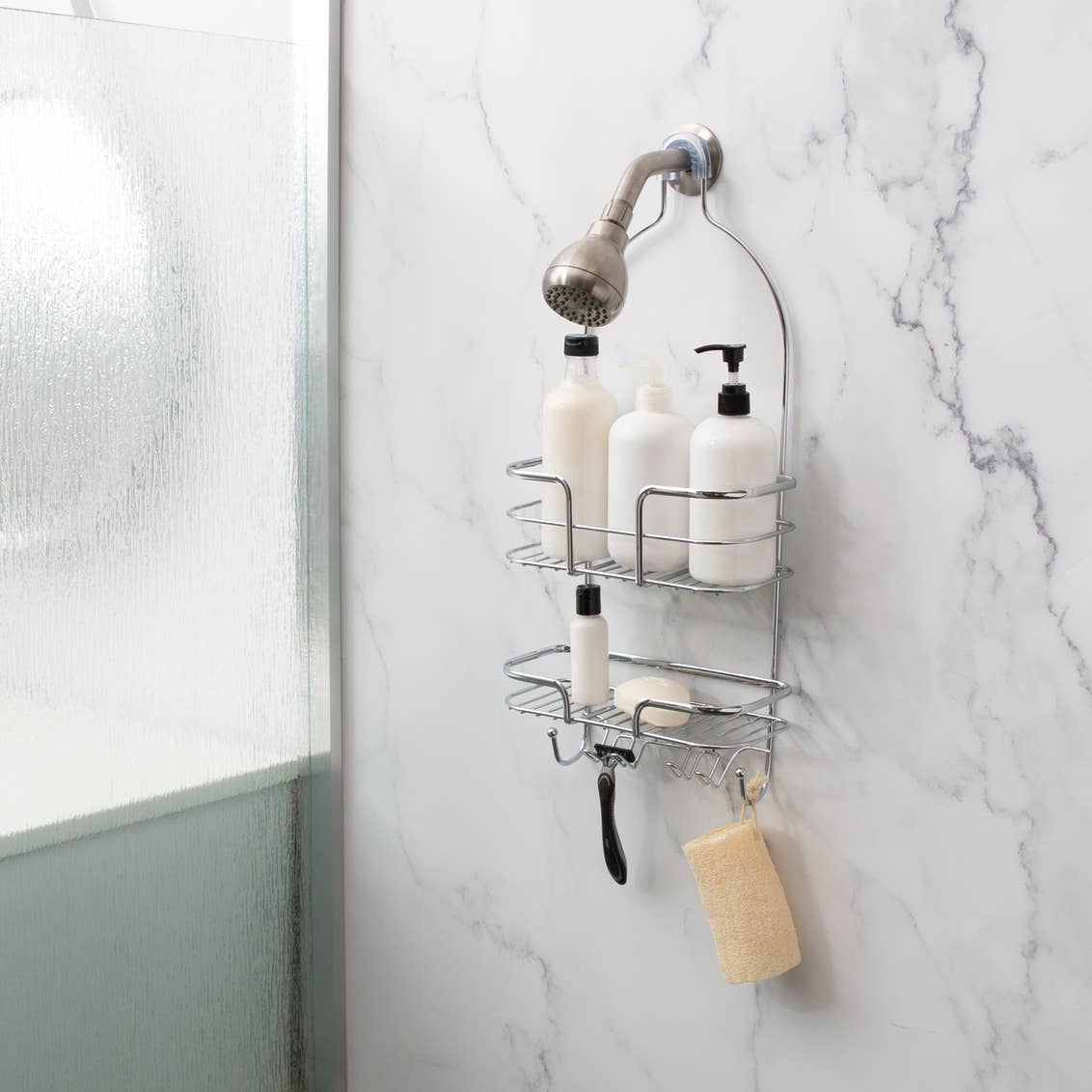 Moda at Home Enterprises, Ltd - ROYAL SHOWER CADDY CHROME WIRE