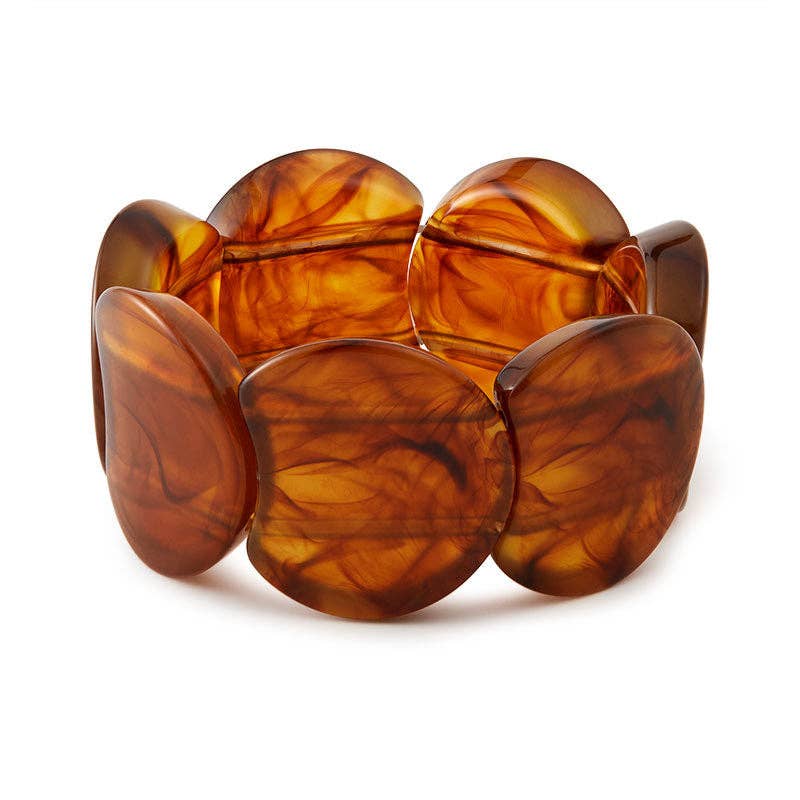 Dipped Shop - Trendy Irregular Texture Acrylic Bangle Bracelet DP25E767: C2