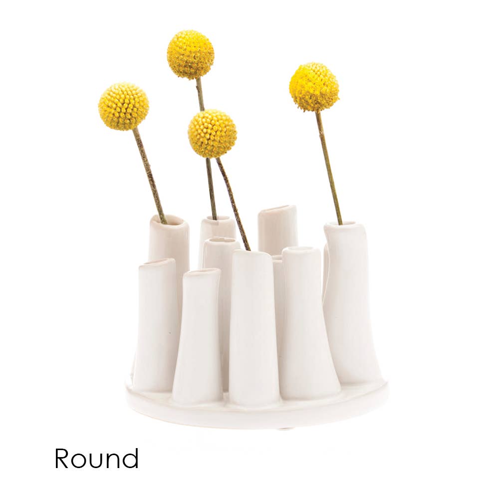 Chive - Pooley Modern Bud Vase For Flowers: Chartreuse